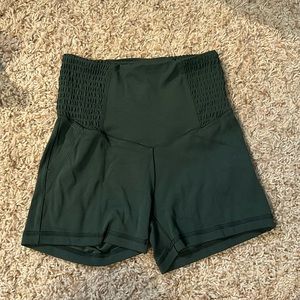 OFFLINE by Aerie green HI-RISE shorts